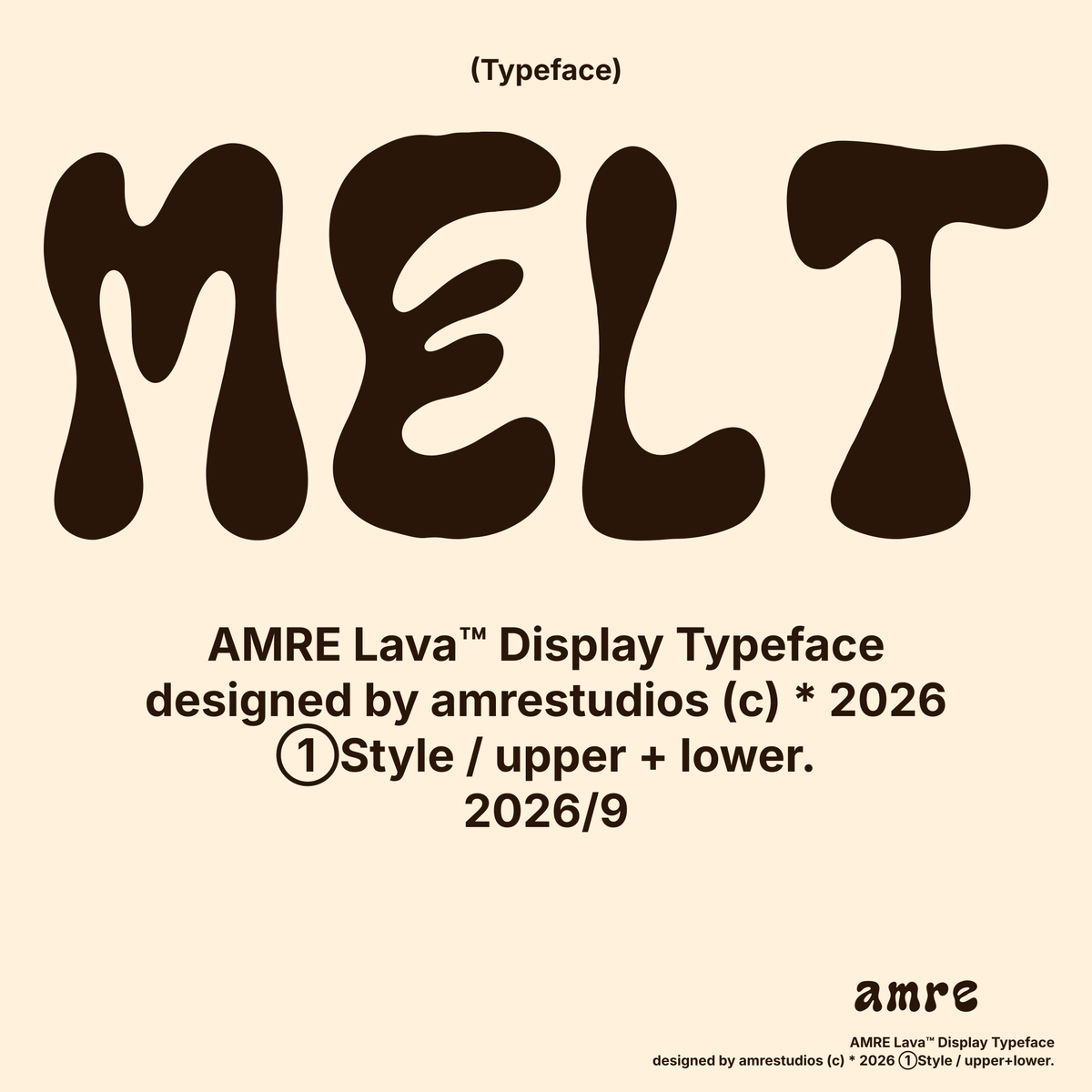 AMRE Lava — Display Typeface