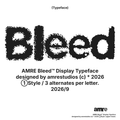 AMRE Bleed — Display Typeface