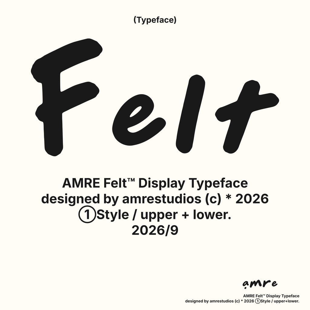 AMRE Felt — Display Typeface