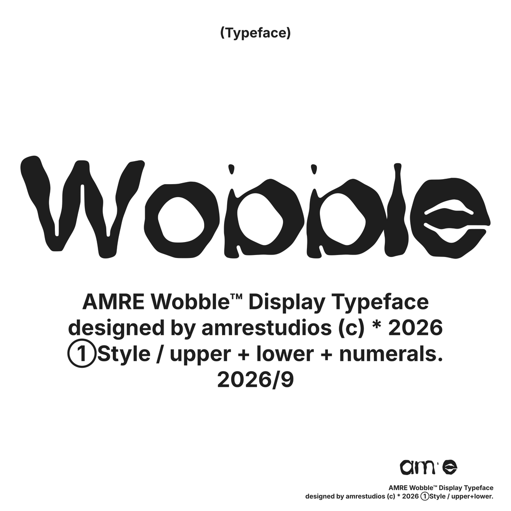 AMRE Wobble — Display Typeface