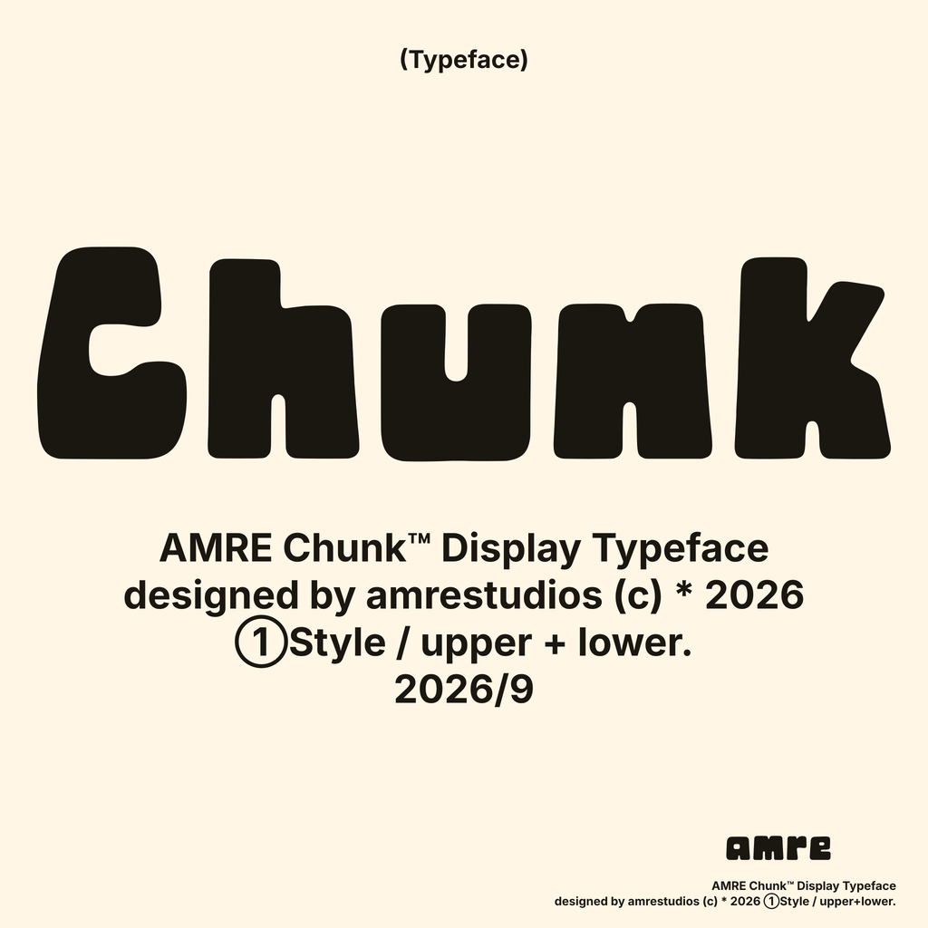 AMRE Chunk — Display Typeface