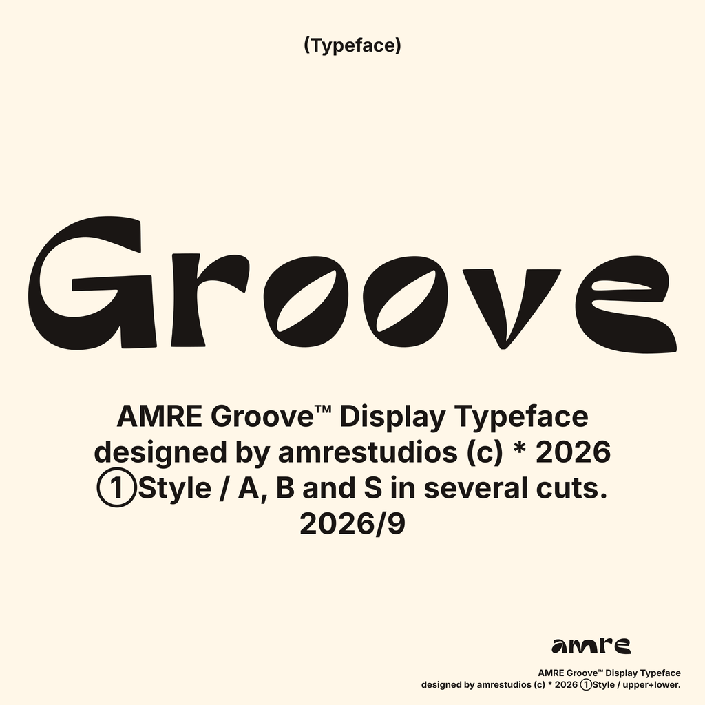 AMRE Groove — Display Typeface