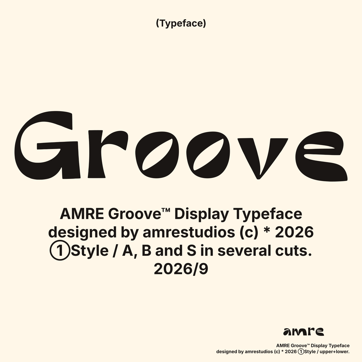AMRE Groove — Display Typeface
