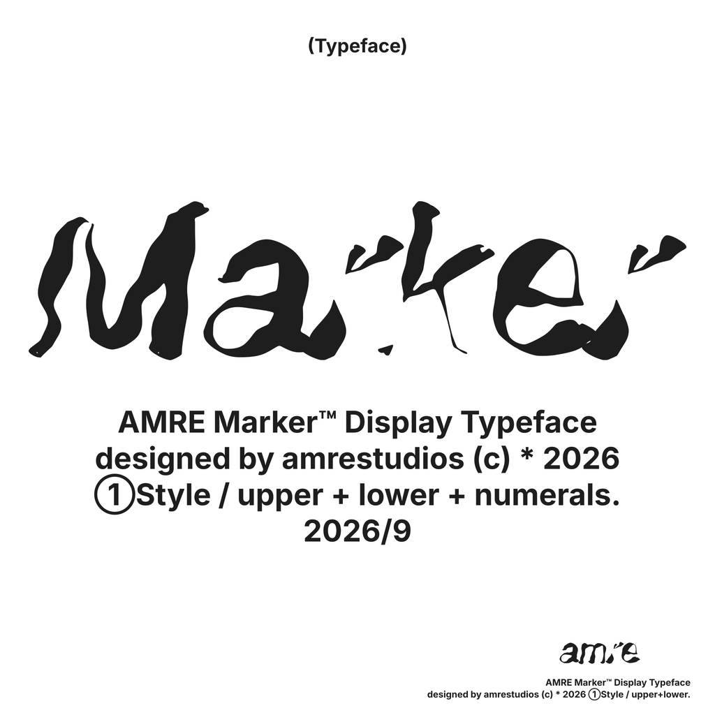AMRE Marker — Display Typeface