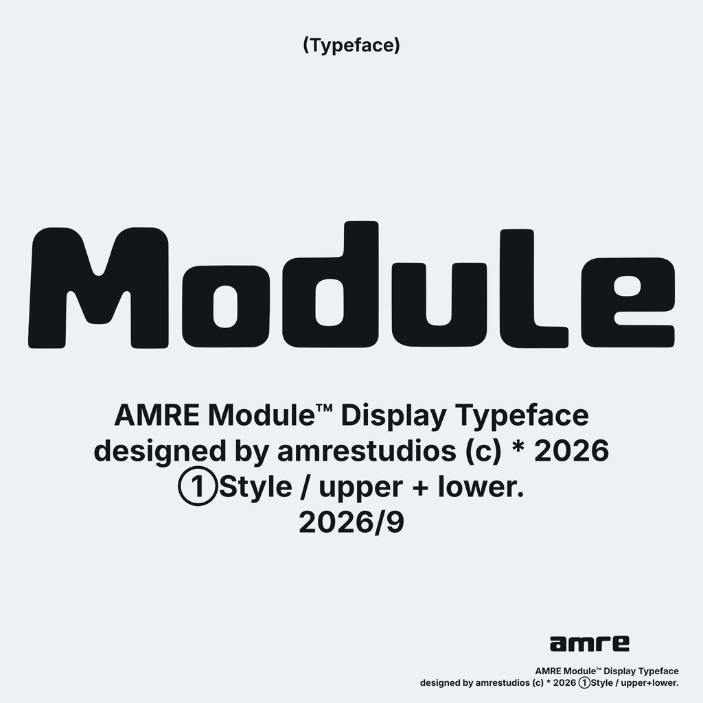 AMRE Module — Display Typeface