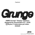 AMRE Grunge — Display Typeface