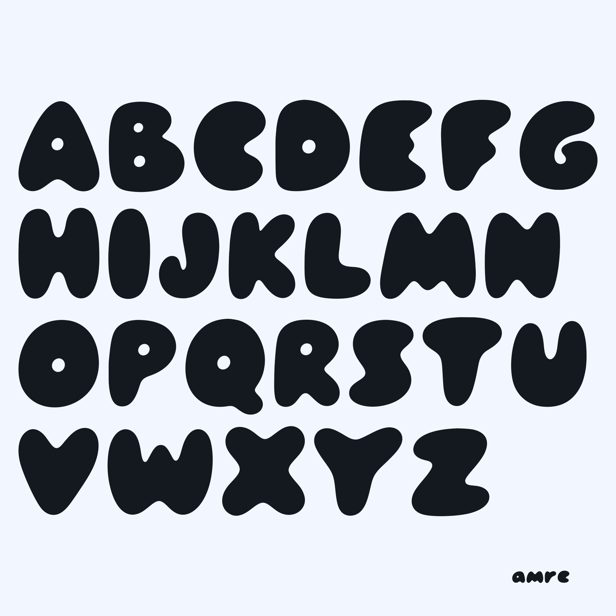 AMRE Bubble — Display Typeface