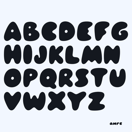 AMRE Bubble — Display Typeface