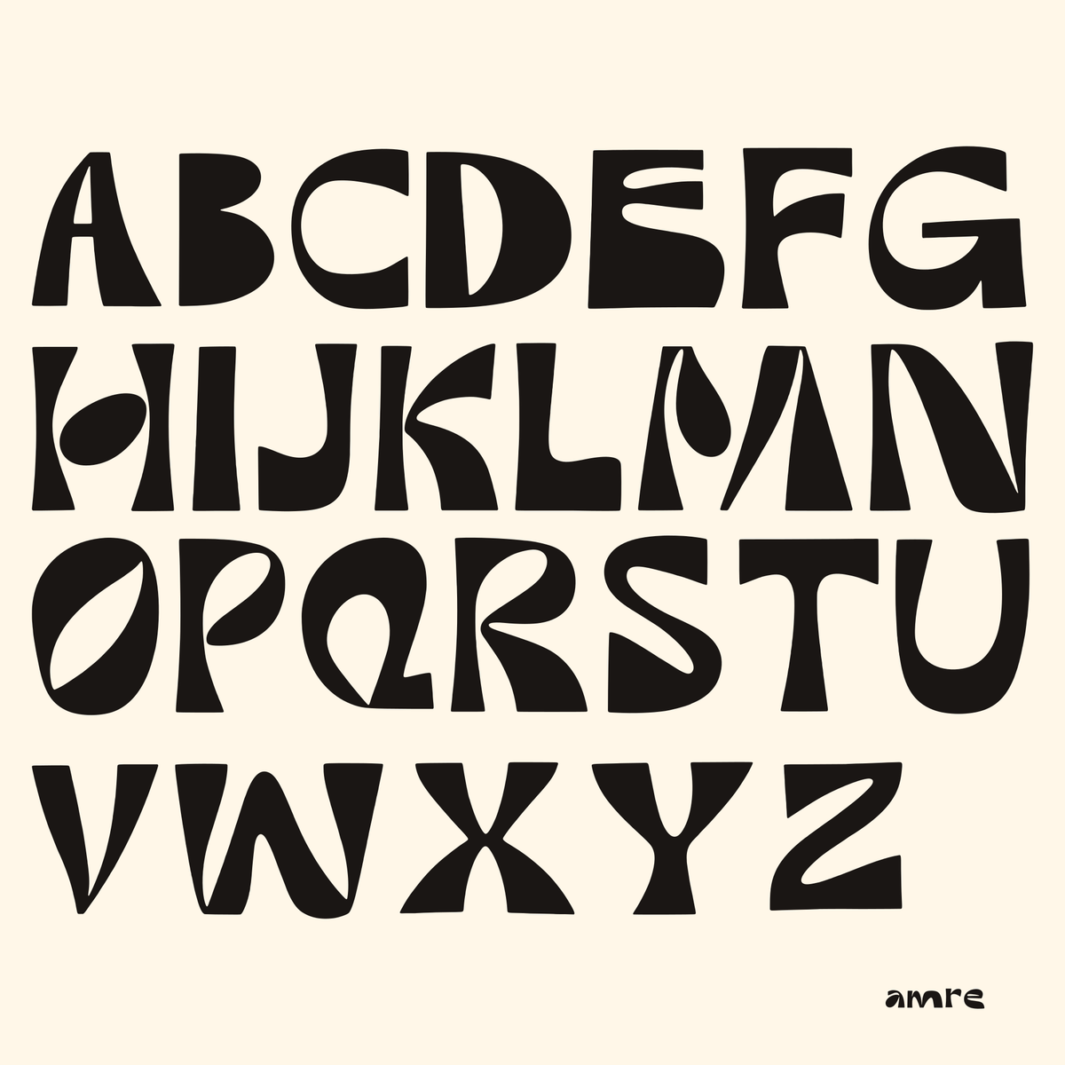 AMRE Groove — Display Typeface