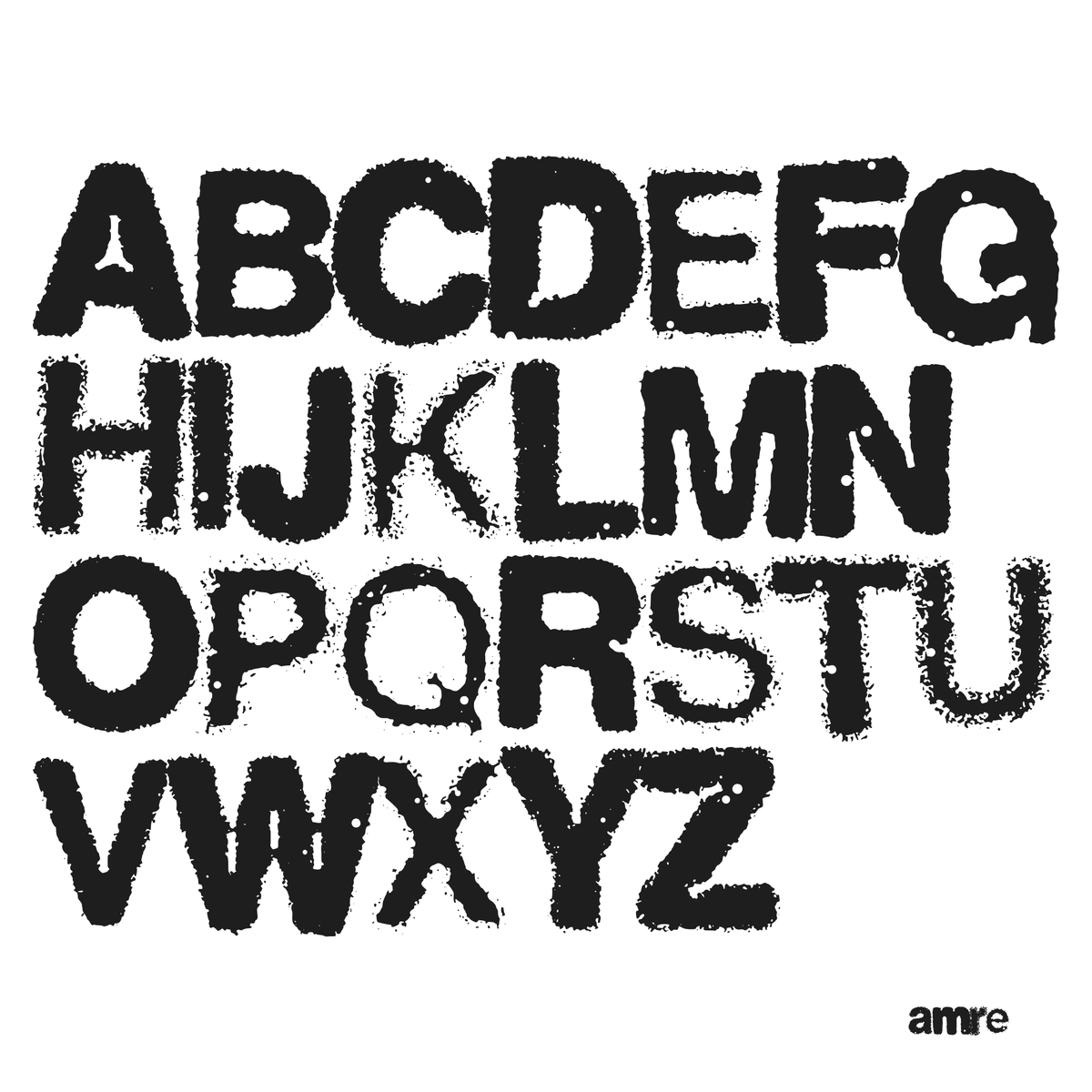 AMRE Bleed — Display Typeface