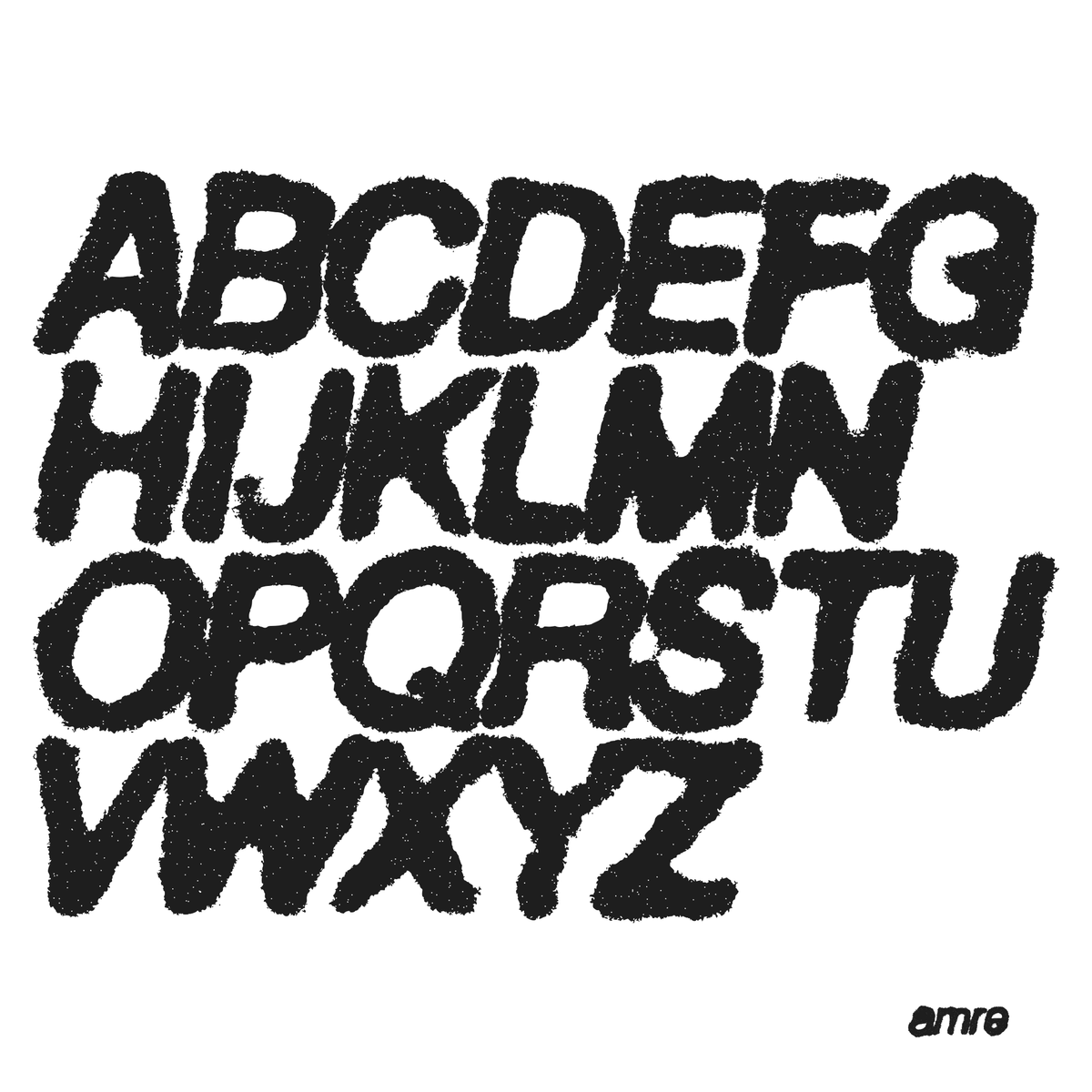 AMRE Grunge — Display Typeface