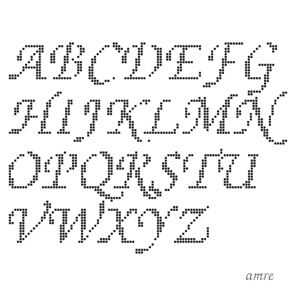 AMRE Stitch — Display Typeface
