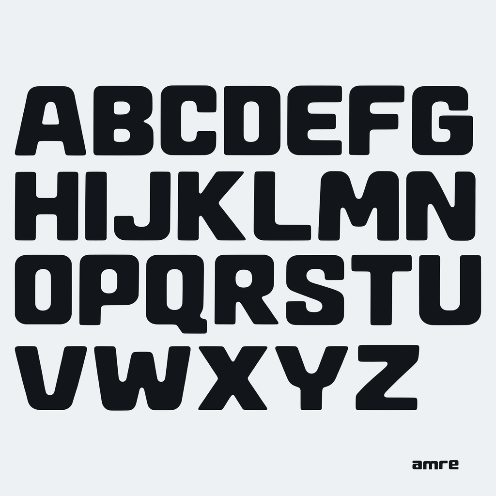 AMRE Module — Display Typeface