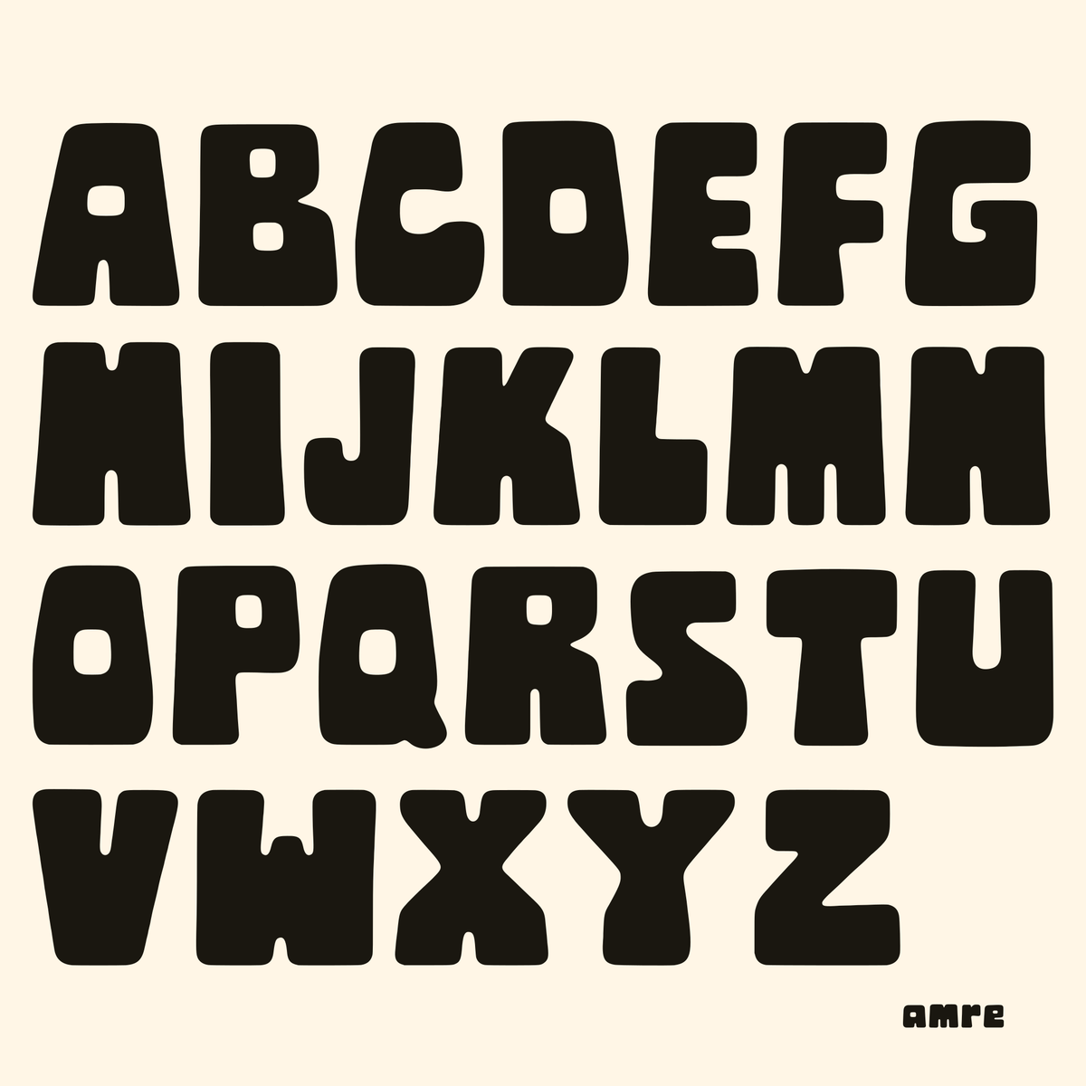 AMRE Chunk — Display Typeface