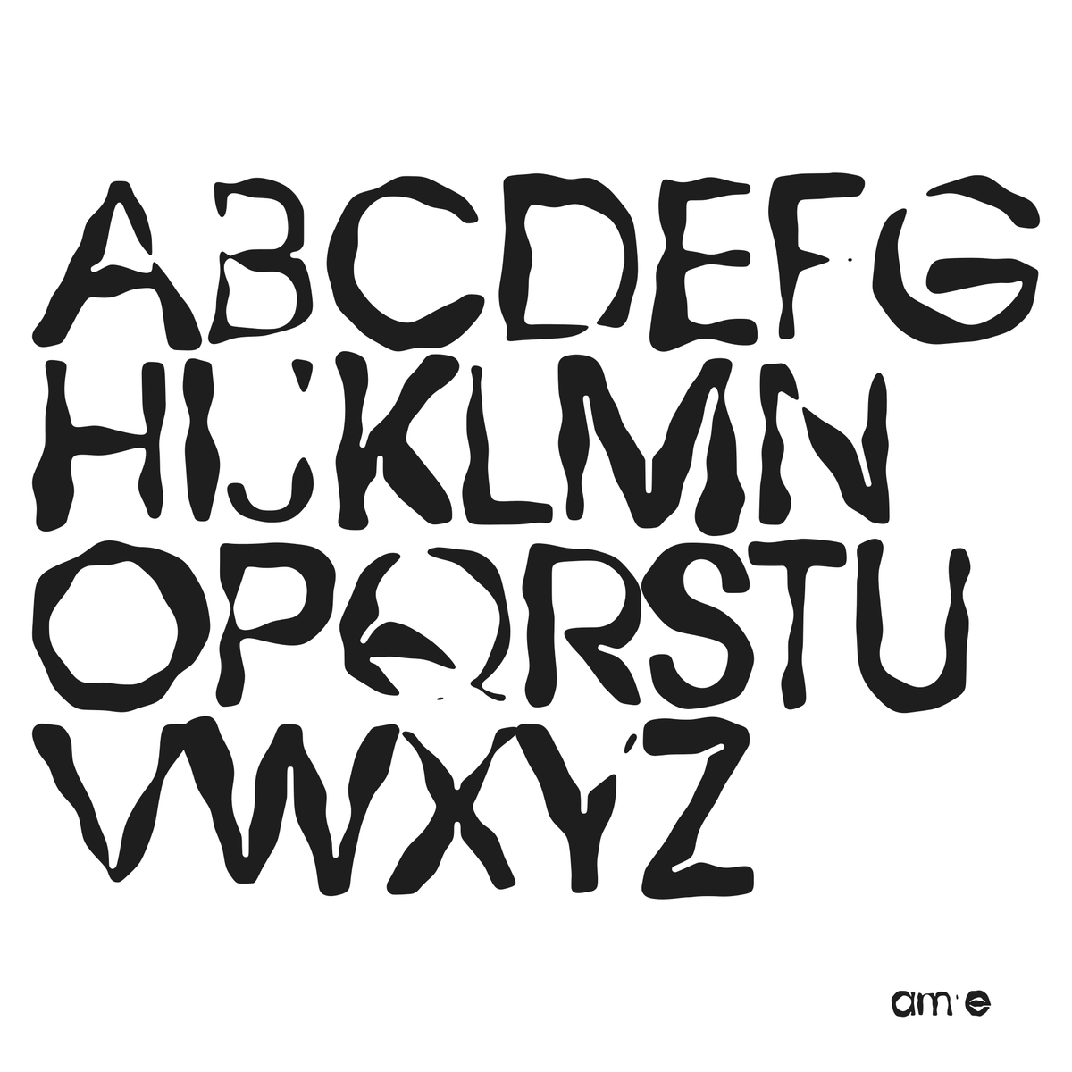 AMRE Wobble — Display Typeface