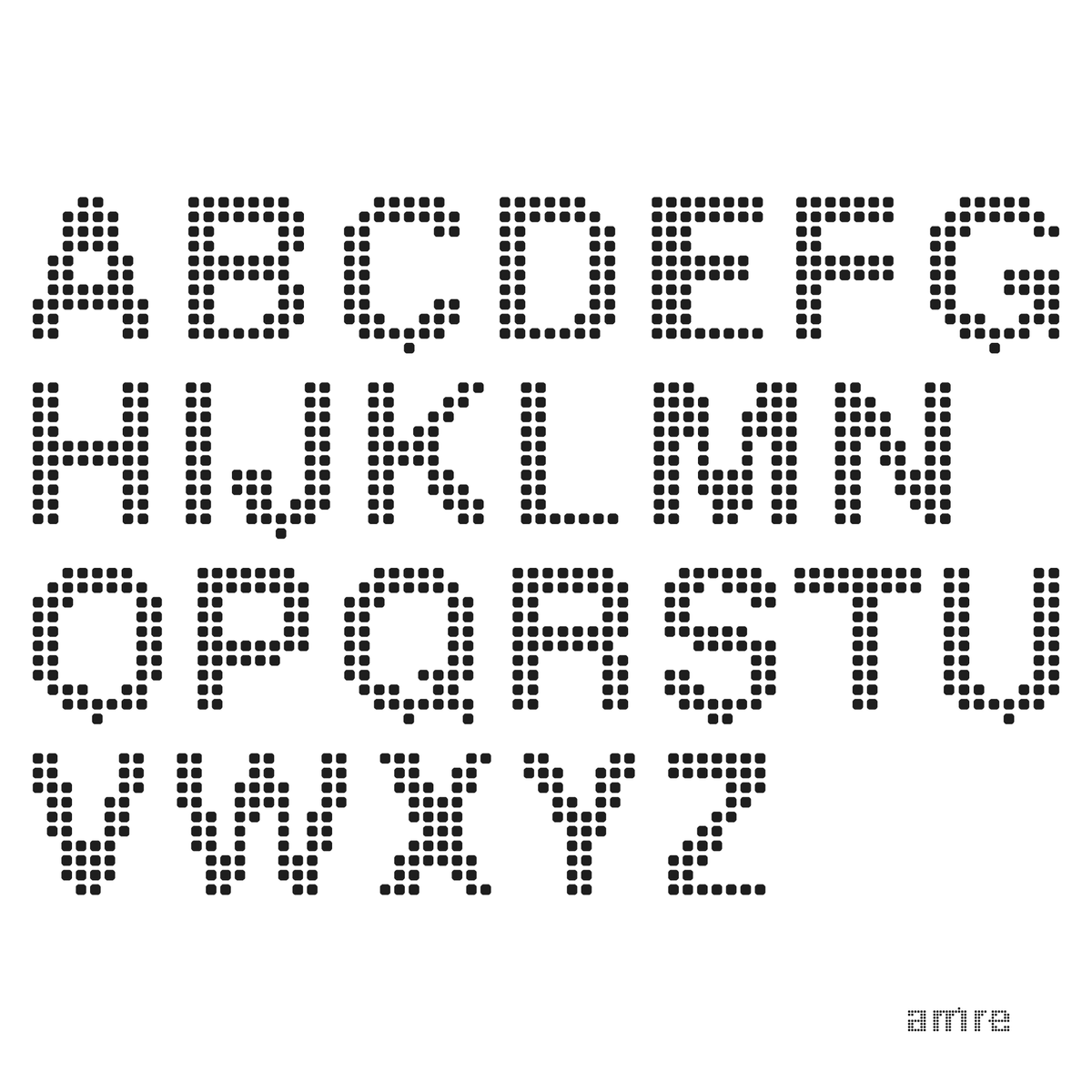 AMRE Grid — Display Typeface