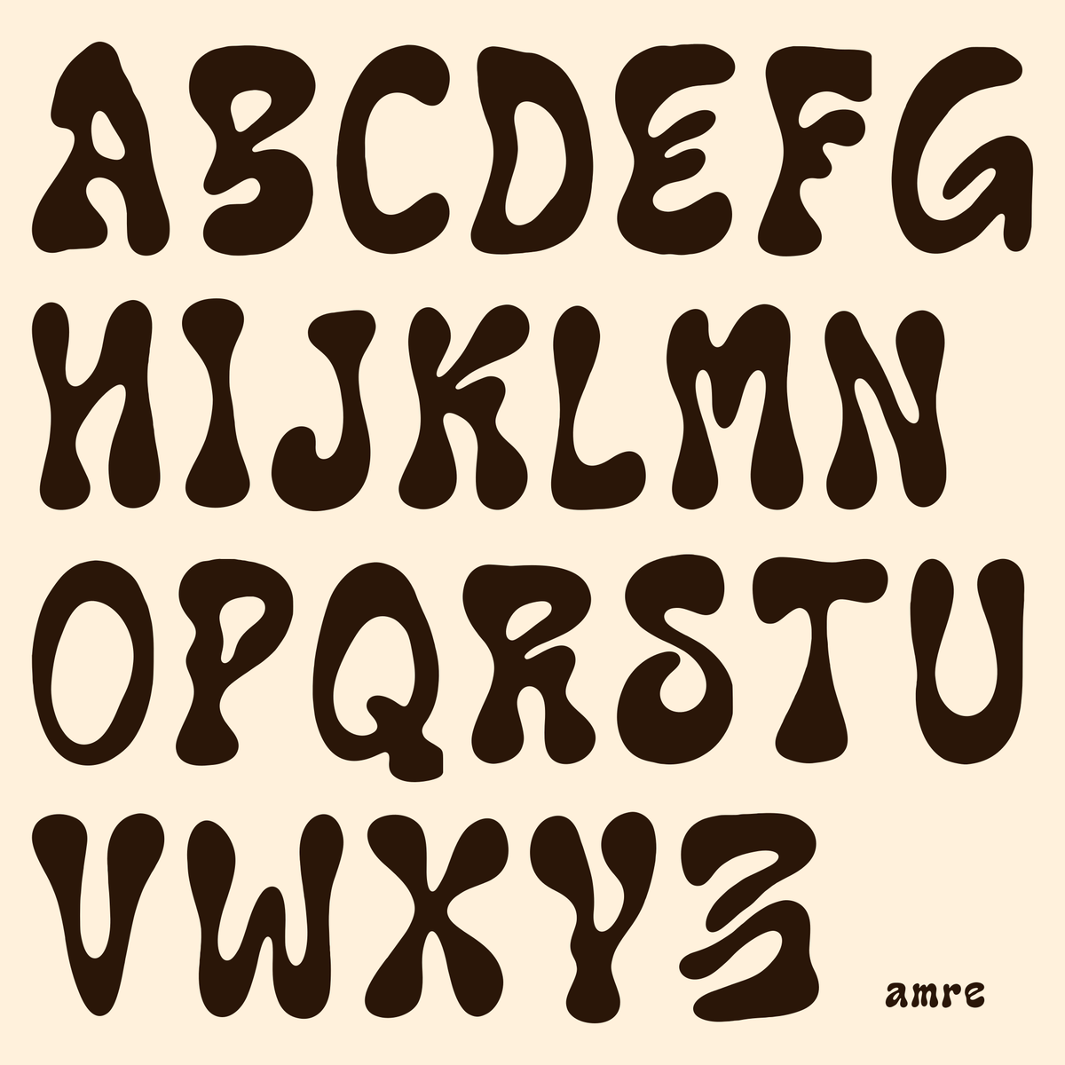 AMRE Lava — Display Typeface