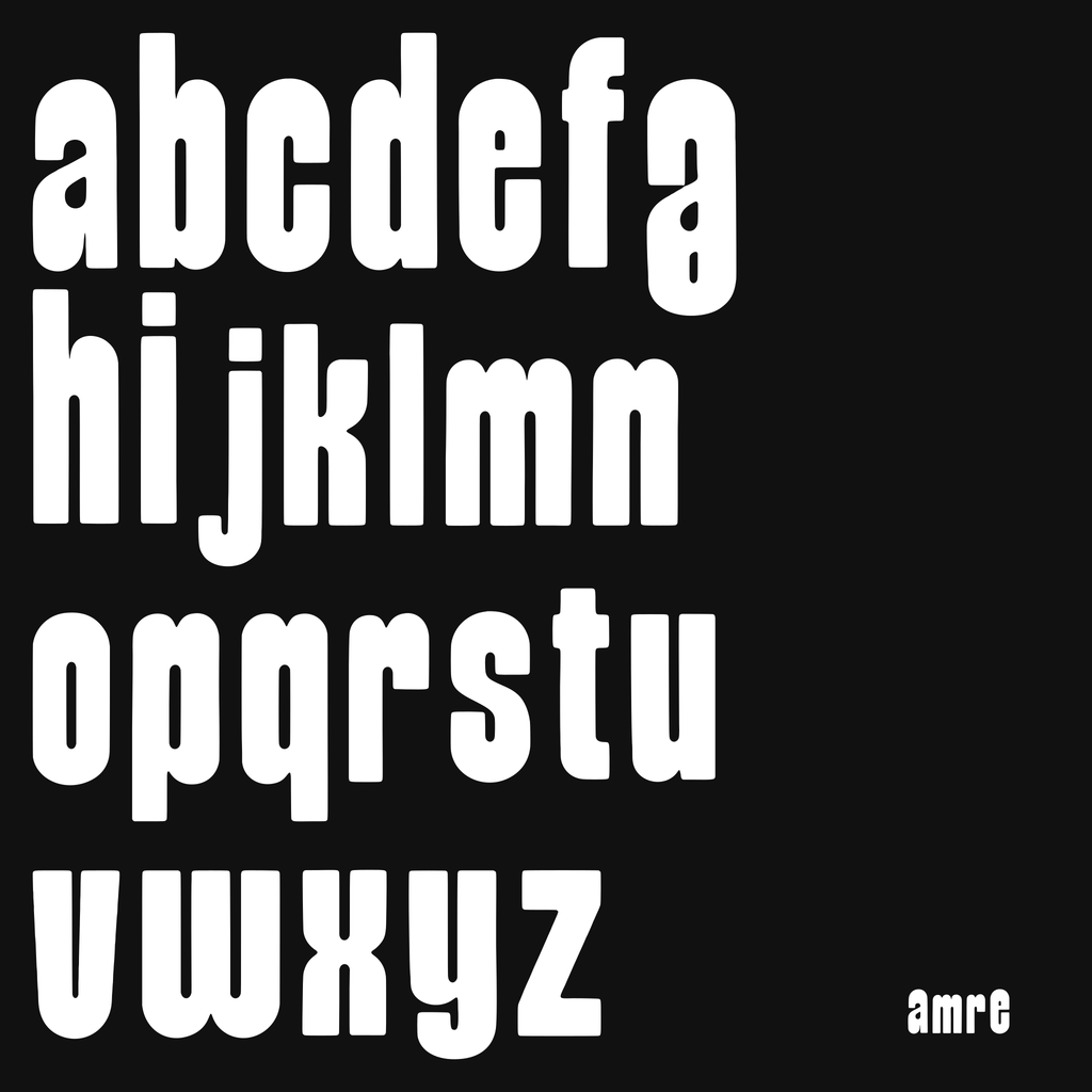 AMRE Column — Display Typeface