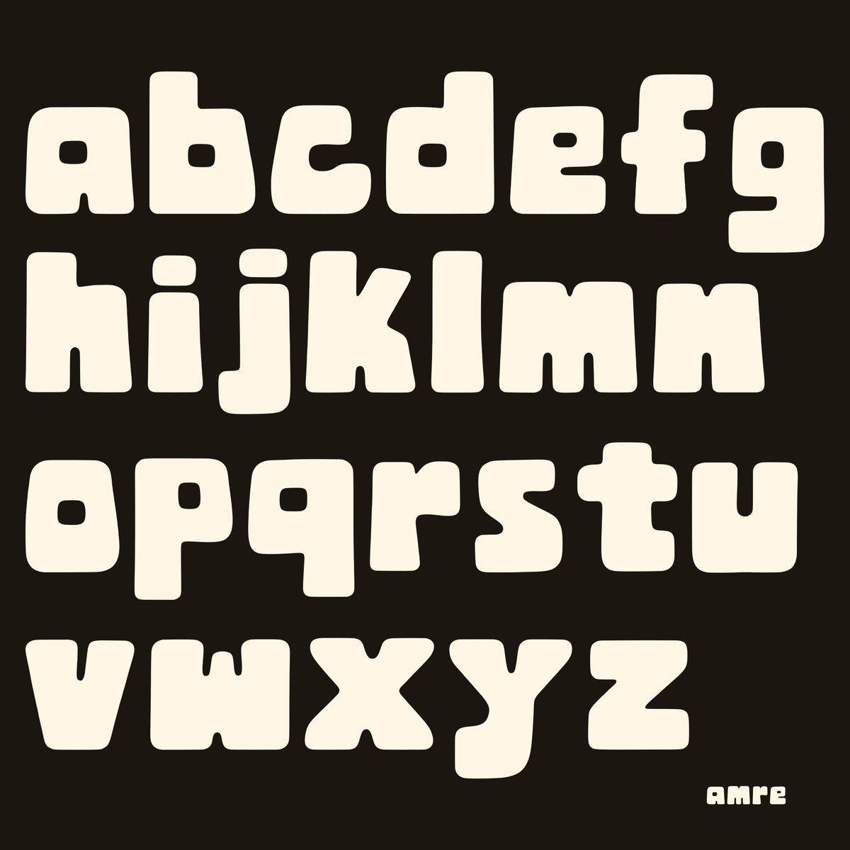 AMRE Chunk — Display Typeface