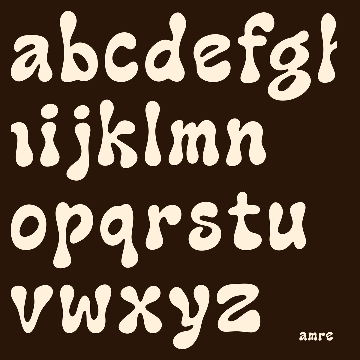 AMRE Lava — Display Typeface