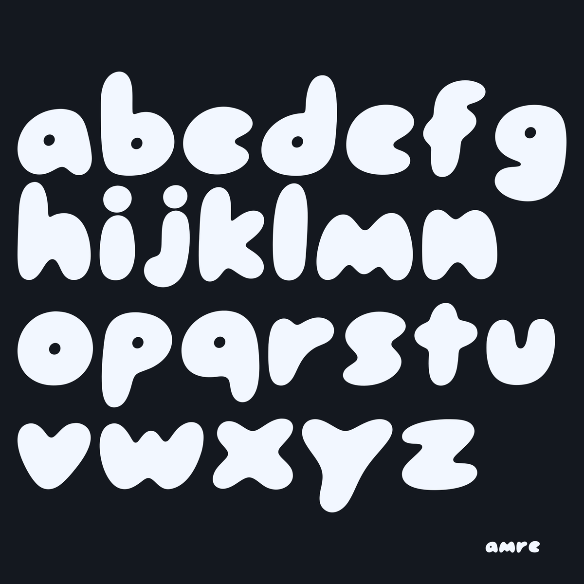 AMRE Bubble — Display Typeface