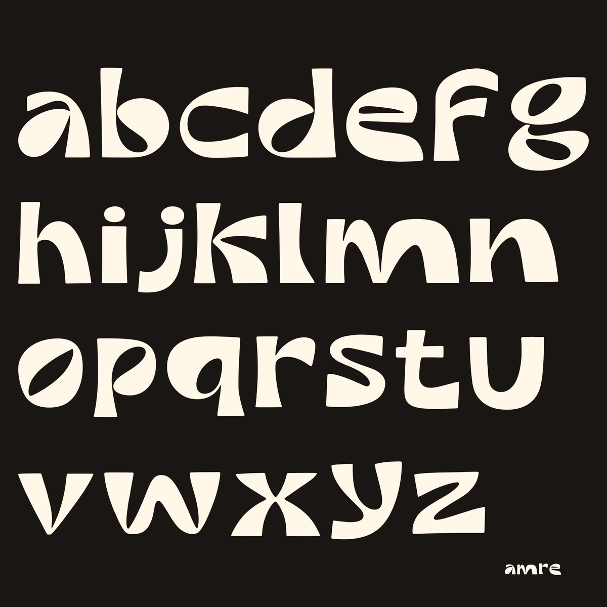 AMRE Groove — Display Typeface