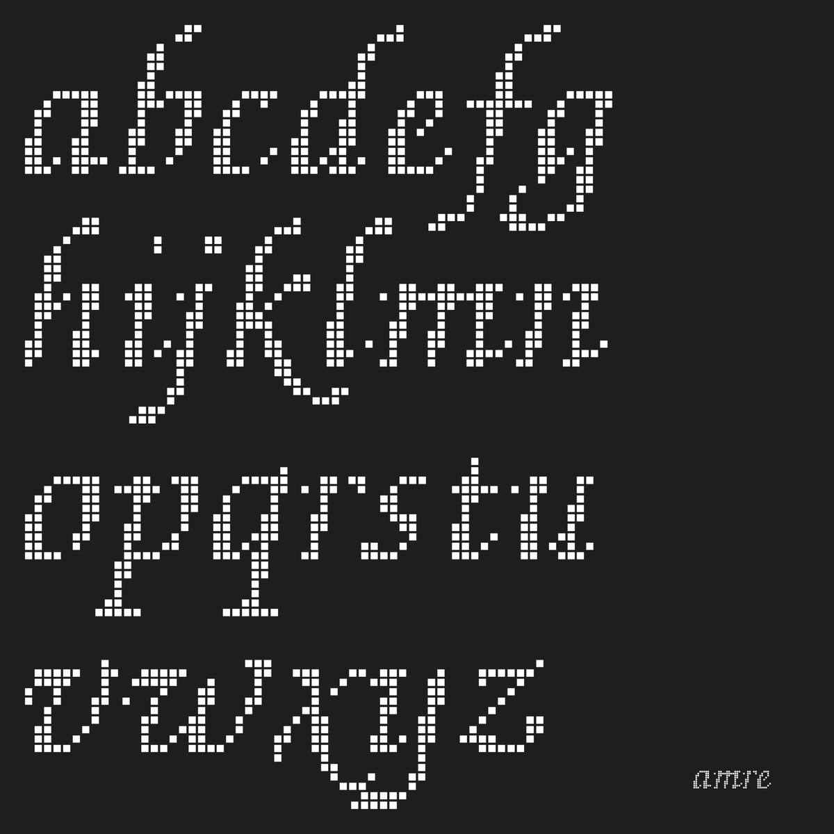 AMRE Stitch — Display Typeface