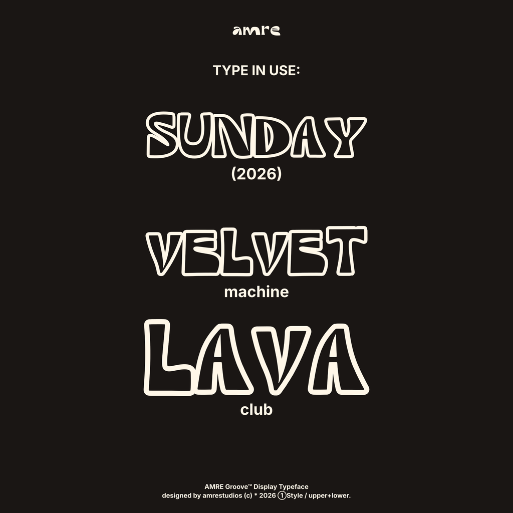 AMRE Groove — Display Typeface