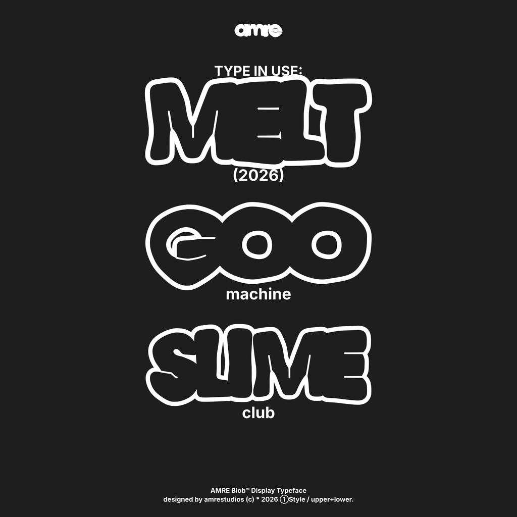 AMRE Blob — Display Typeface