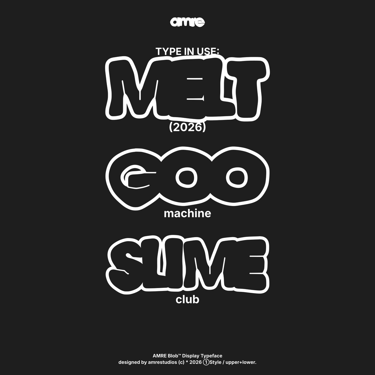 AMRE Blob — Display Typeface