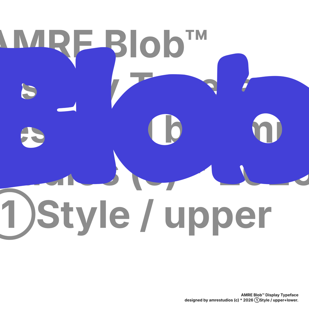 AMRE Blob — Display Typeface