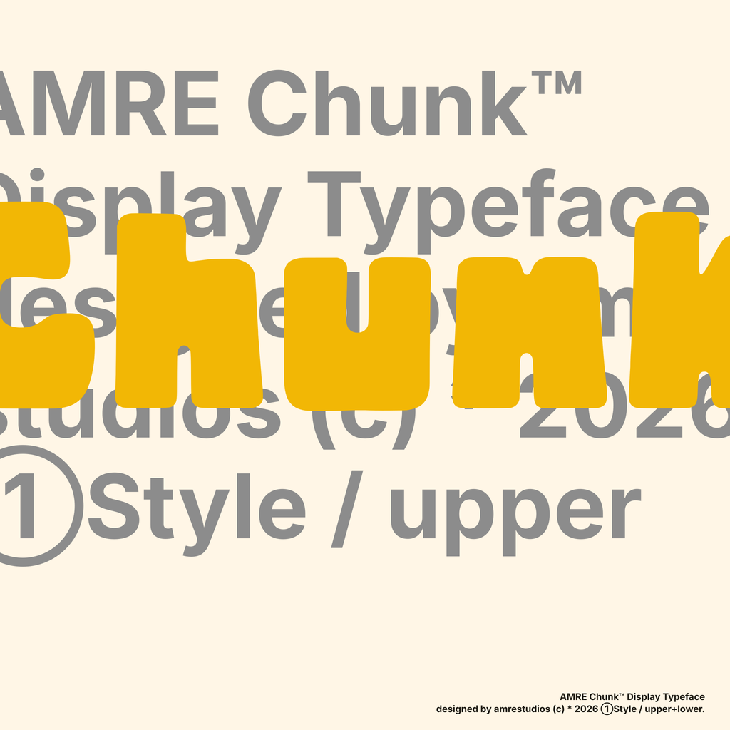 AMRE Chunk — Display Typeface
