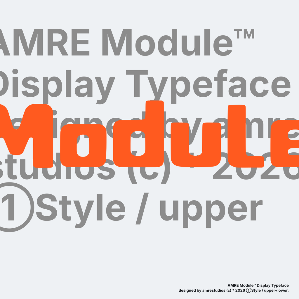 AMRE Module — Display Typeface