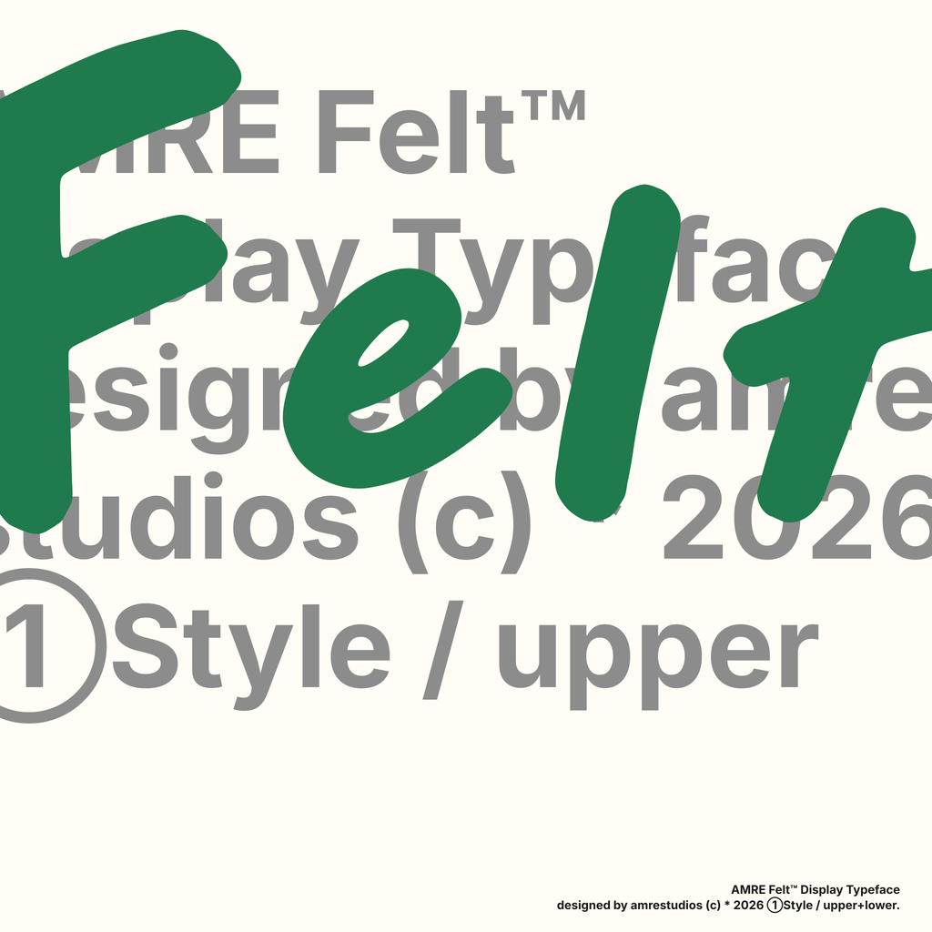 AMRE Felt — Display Typeface