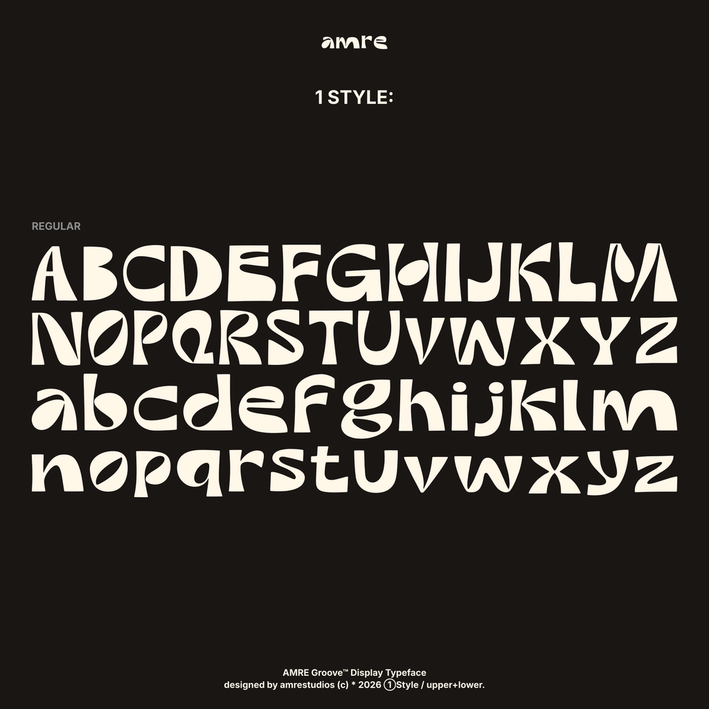 AMRE Groove — Display Typeface