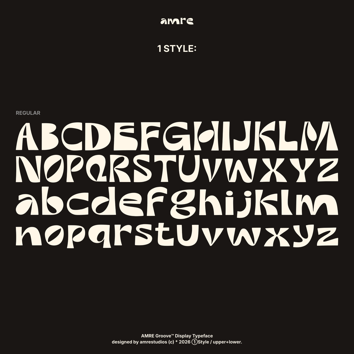 AMRE Groove — Display Typeface