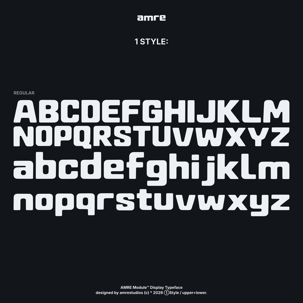AMRE Module — Display Typeface