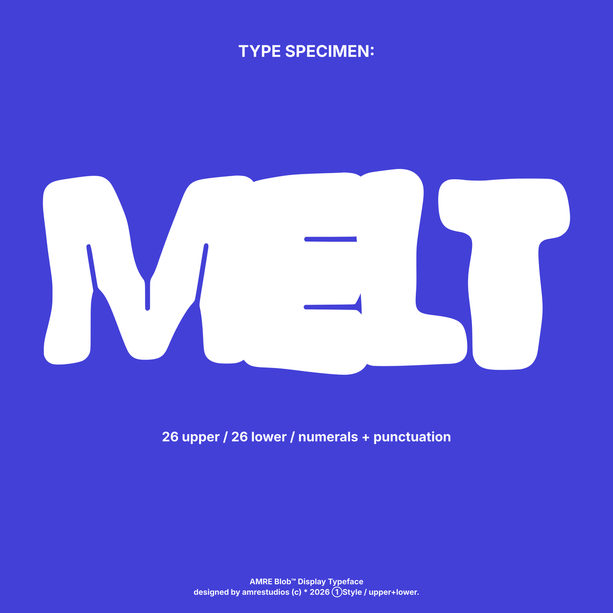 AMRE Blob — Display Typeface