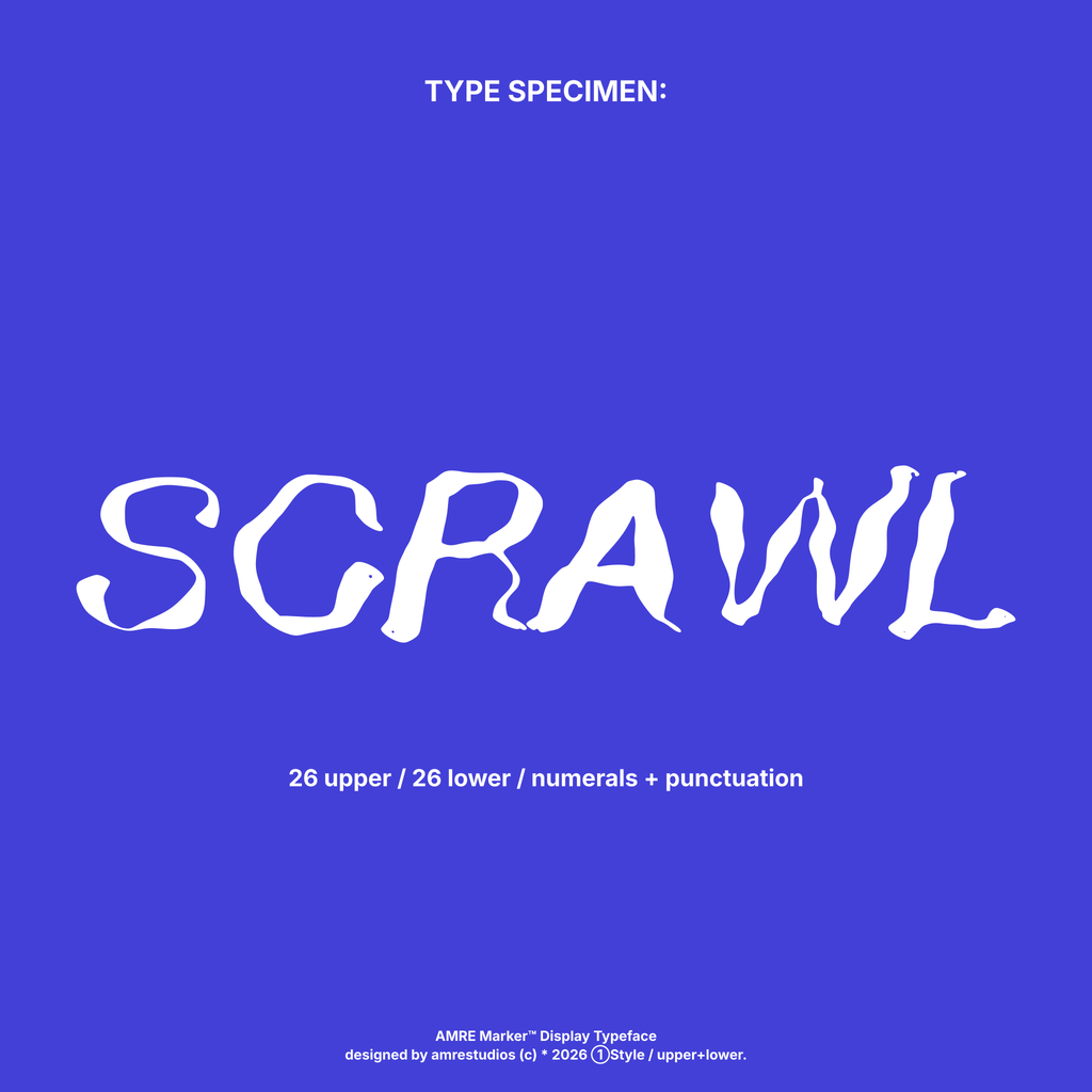 AMRE Marker — Display Typeface