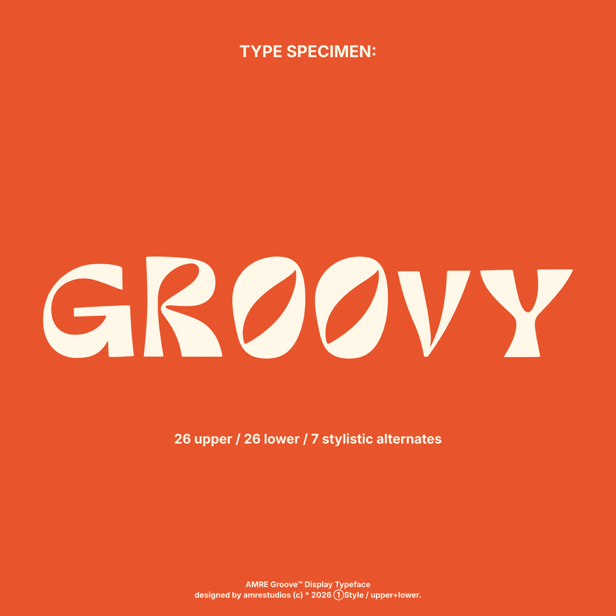 AMRE Groove — Display Typeface