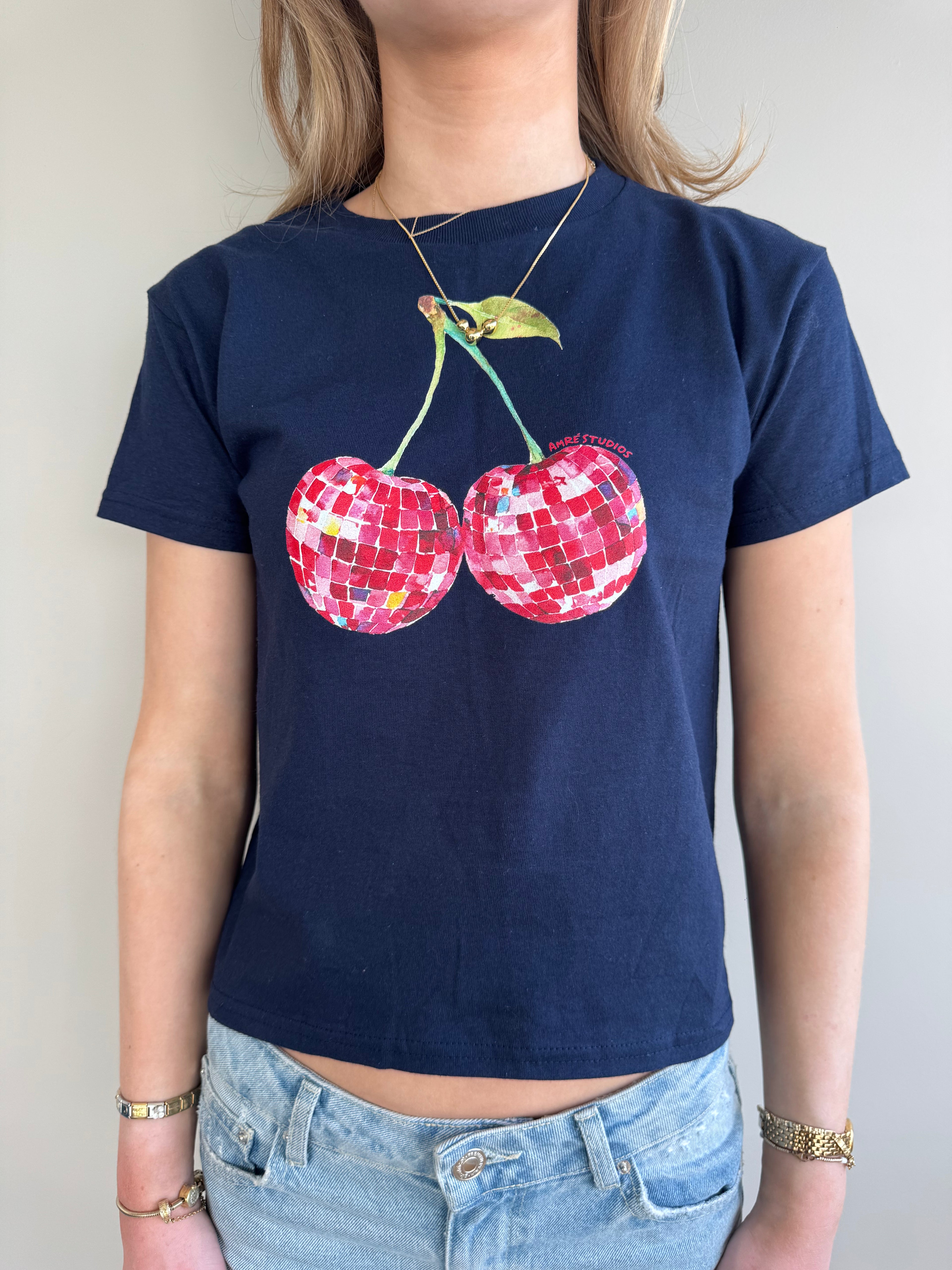 disco cherry tee