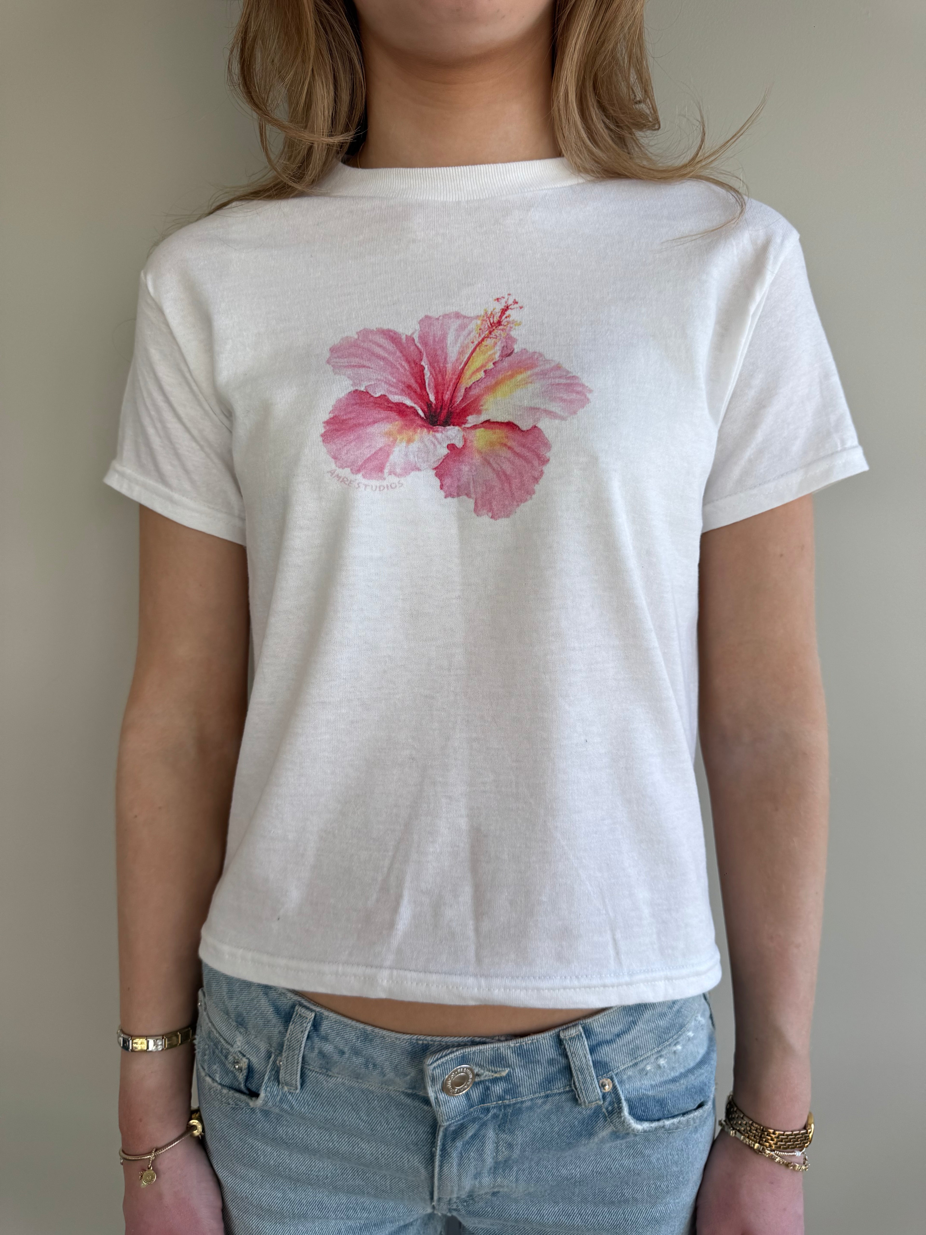 flower baby tee