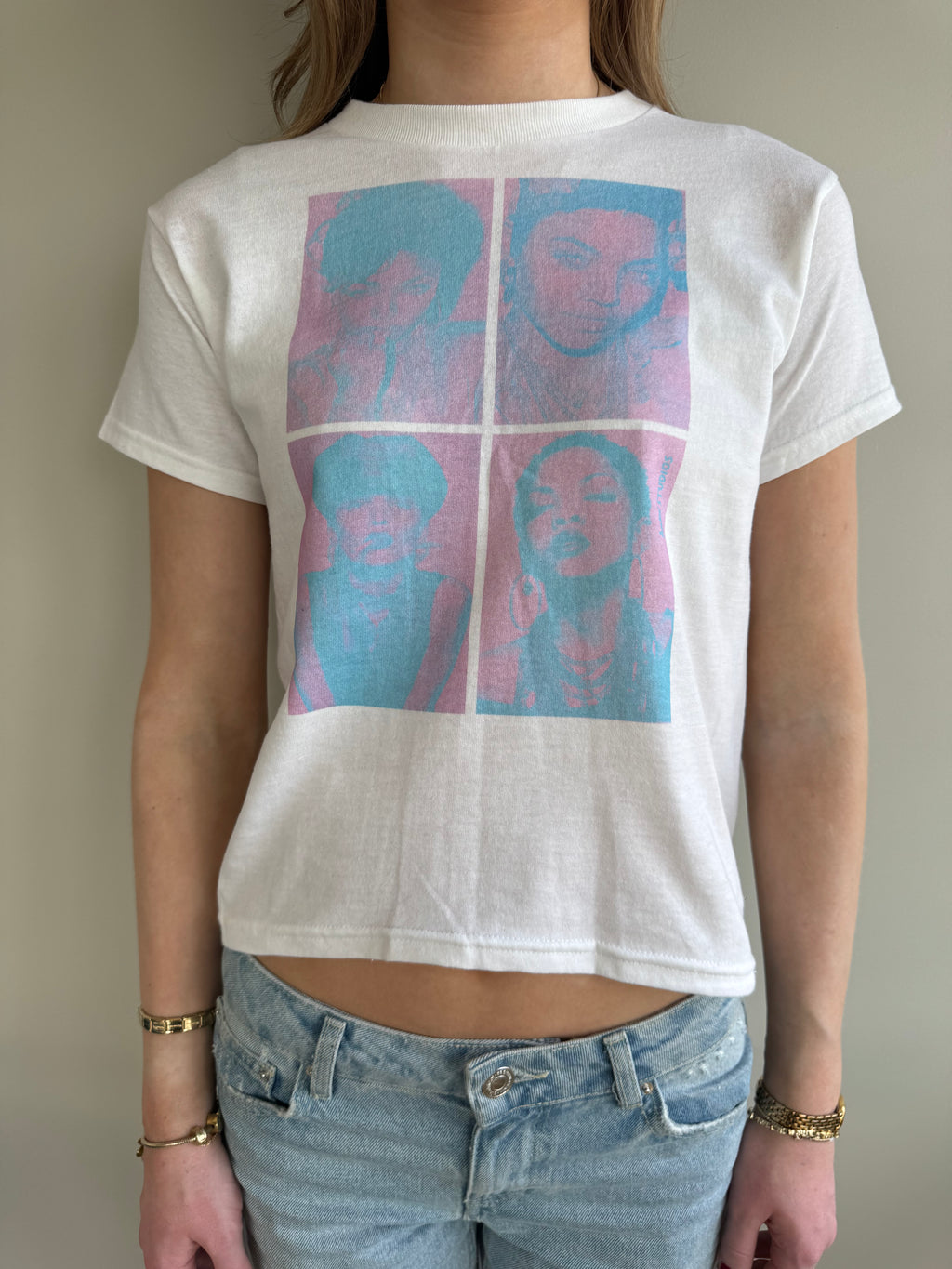 pink shoot baby tee