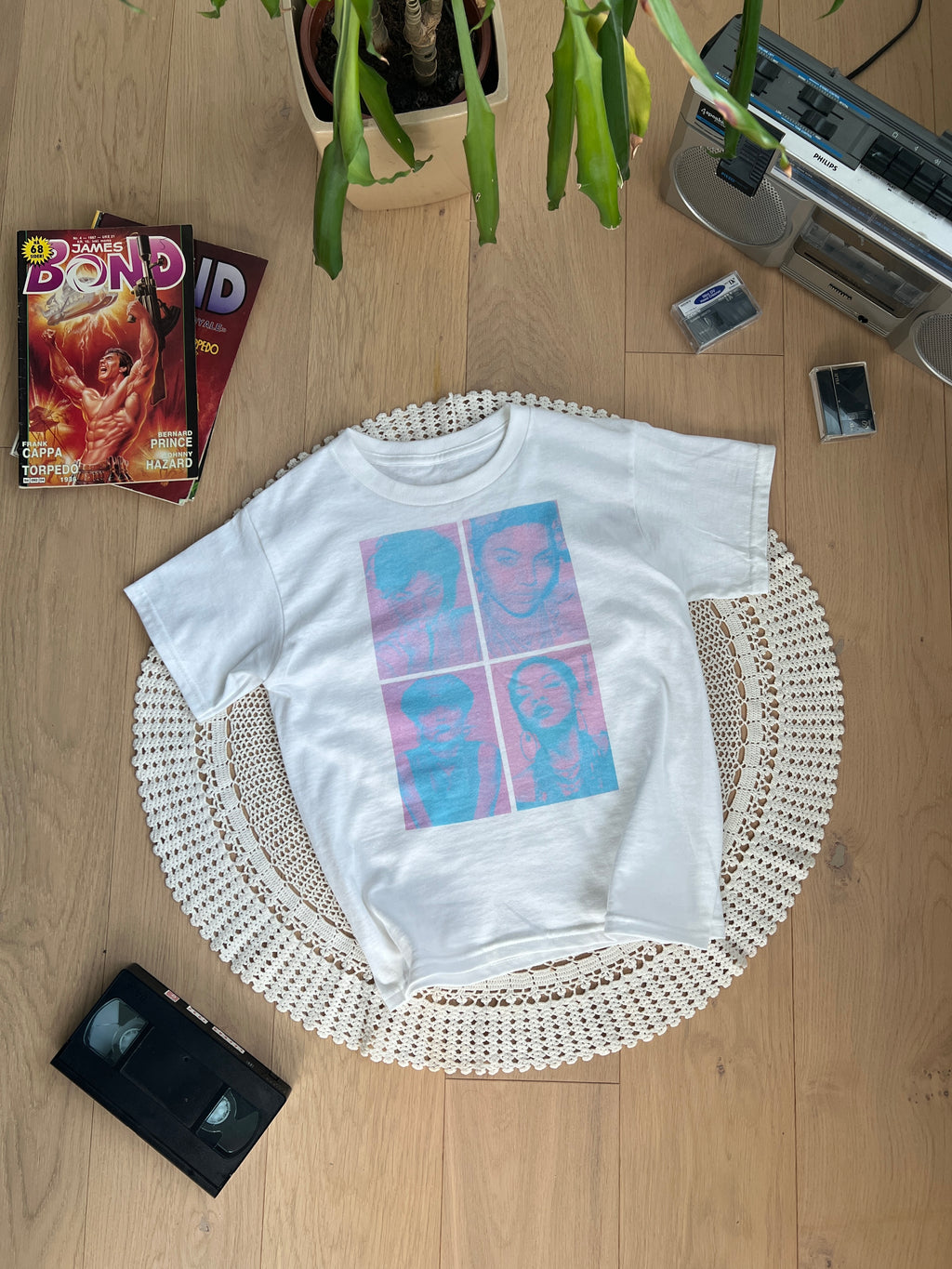 pink shoot baby tee