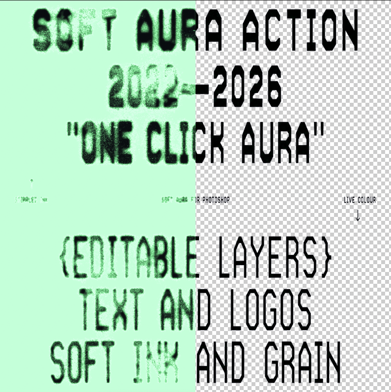 AMRE Aura — Grunge Aura Photoshop Action