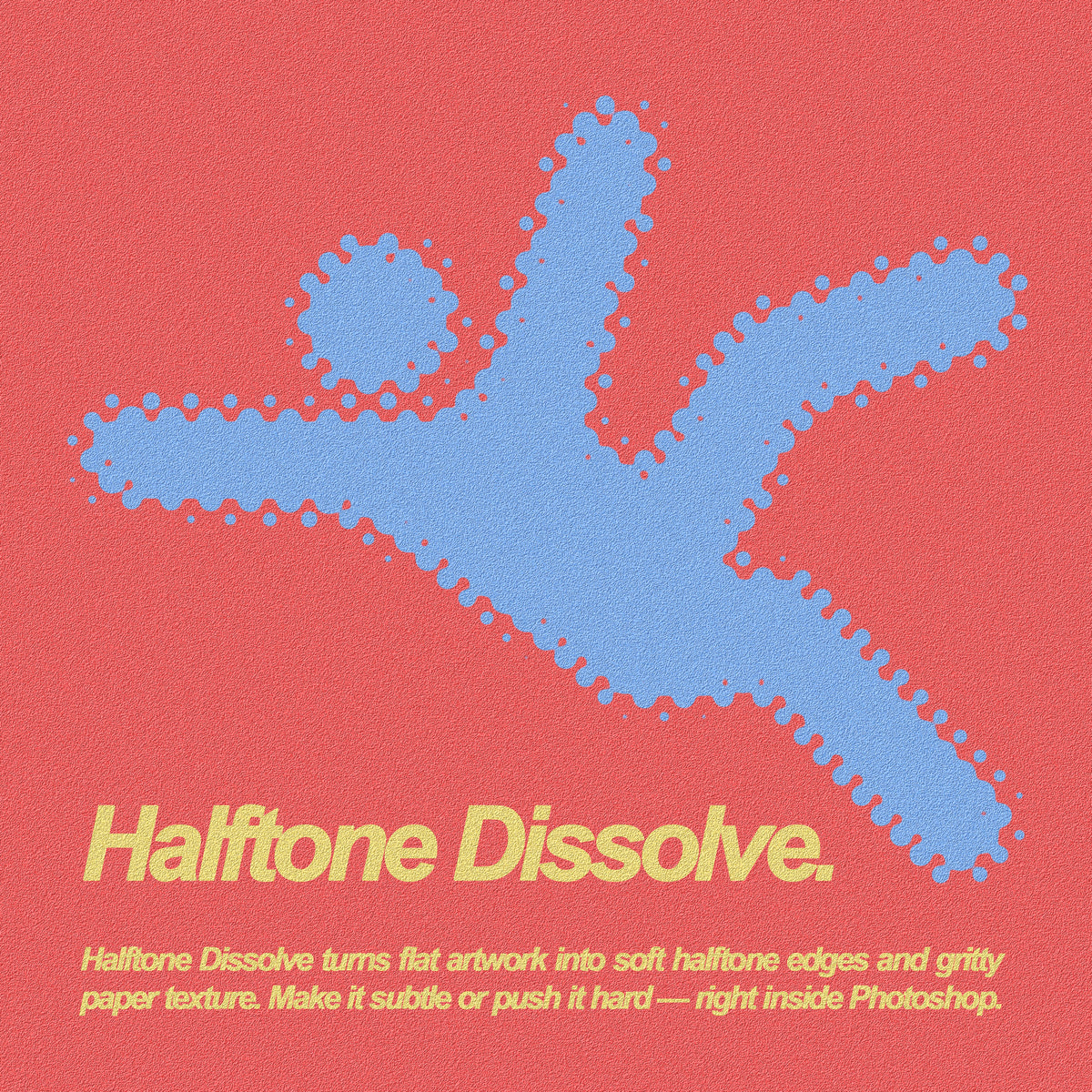 AMRE Halftone Dissolve — Halftone Dot Photoshop Script