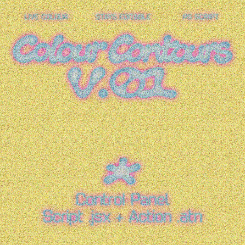 AMRE Contour Glow — Editable Colour Contour Photoshop Script