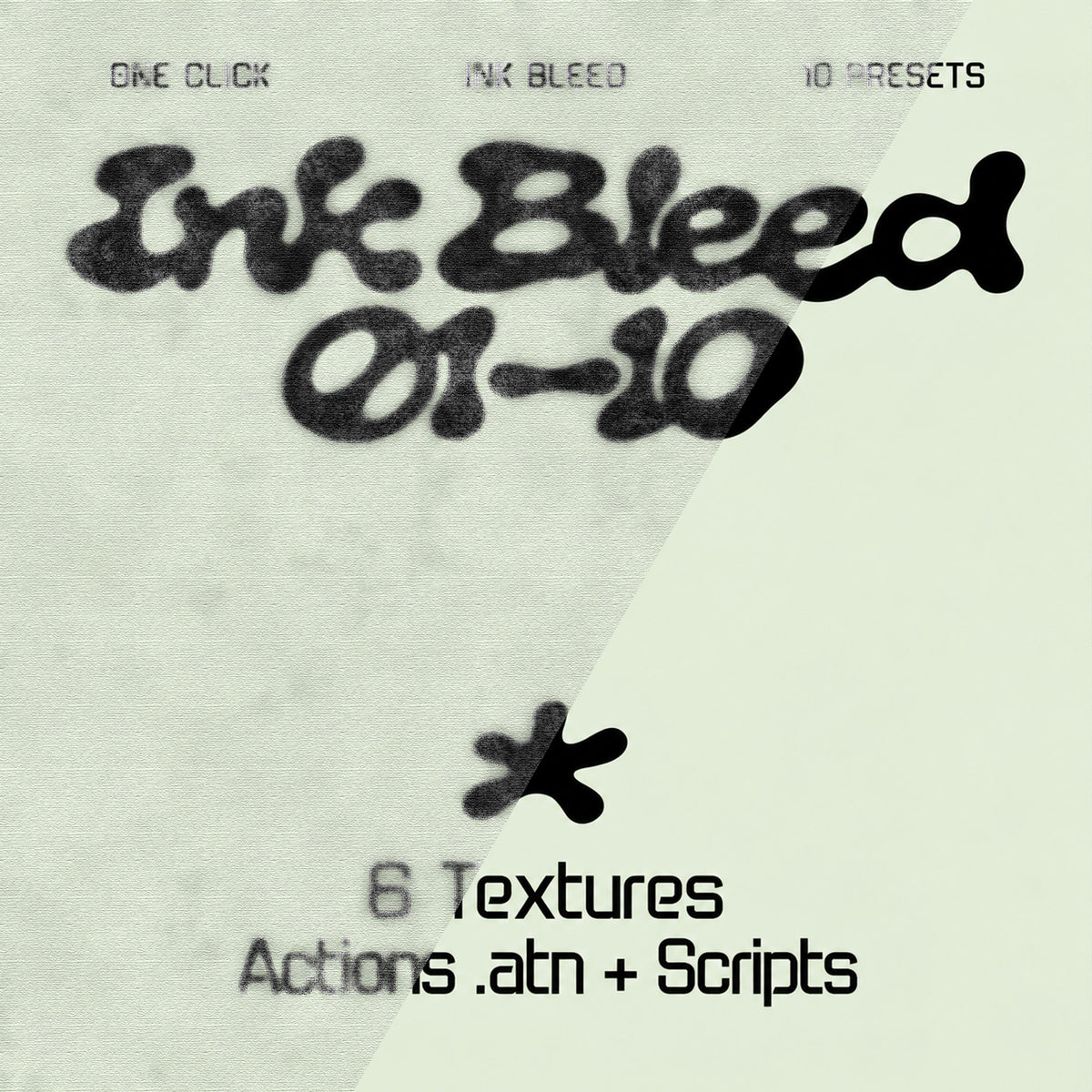 AMRE Ink Bleed — 10 Photoshop Presets