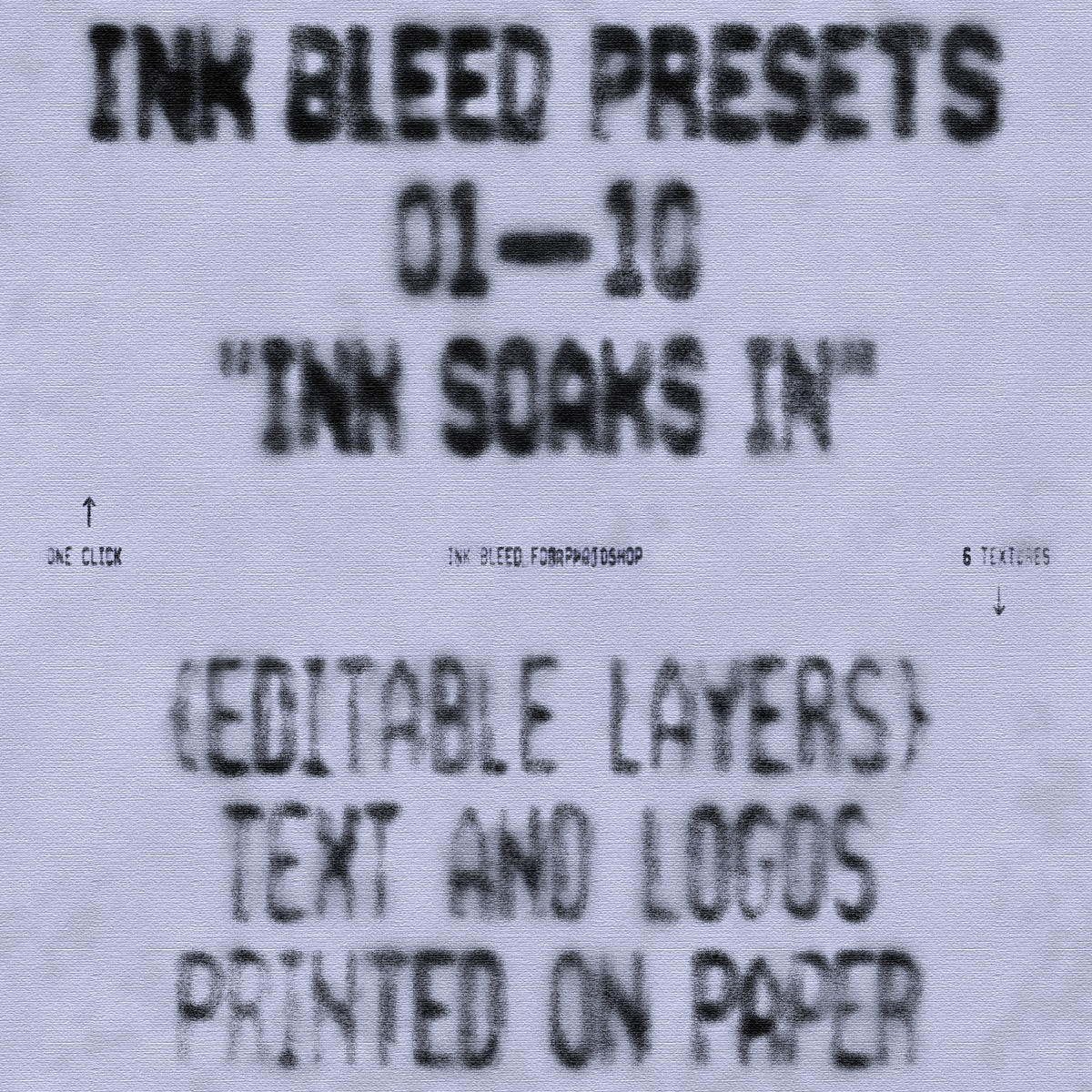 AMRE Ink Bleed — 10 Photoshop Presets