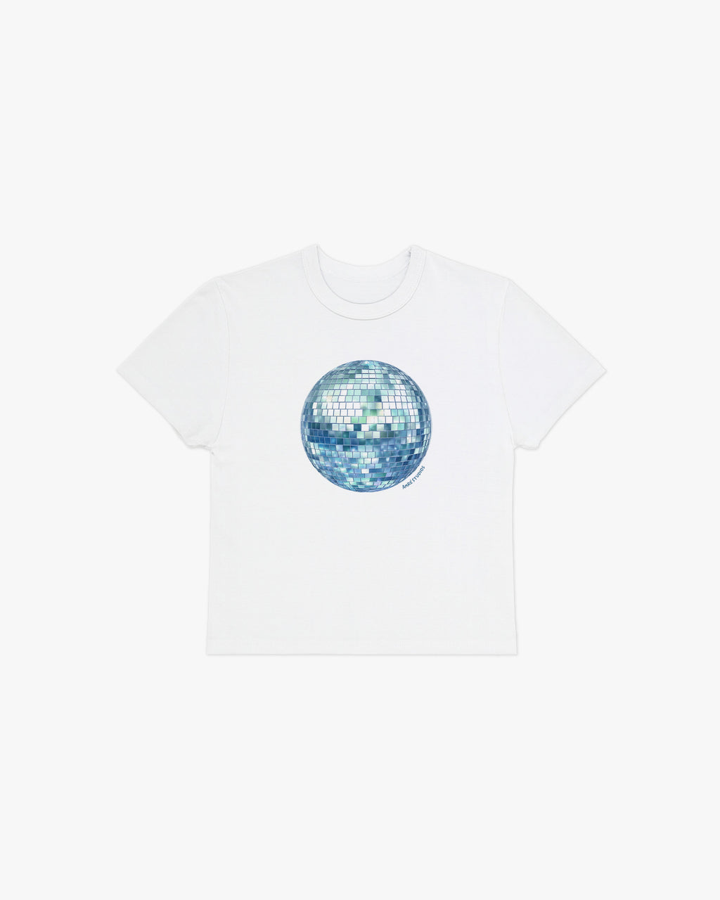 blue disco baby tee